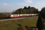 Am 30.10.2011 fuhren zwei mit BR 103 bespannte Sonderzge fast im Blockabstand auf der Strecke Rosenheim – Mnchen.