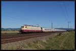 Die (fast) neue 103 113-7 brettert mit dem IC 2518 dem nchsten Ziel Mannheim entgegen. (05.09.2013)