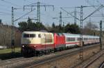 103 235 & 120 140 am 30.03.14 mit IC 2206 nach Nürnberg in München-Langwied