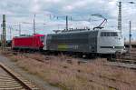 Railadventure 103 222-6 und Traxx 187 xxxx im Schlepptau durchfährt am 03.04.2015 den Bahnhof Nordhausen