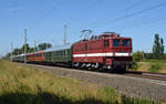 211 030 der EGP bespannte am 07.07.18 einen Störtebeker-Sonderzug von Ilmenau nach Bergen auf Rügen.