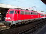 Br 110 500 steht in Hannover Hbf (25.7.2007)