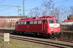 BR 110 459 in Mönchengladbach HBF abgestellt am 26.02.2023