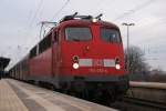 110 450-4 mit der RB 599 nach Soest am 13.12.2008 in Unna