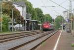 Dieses Bild sollte mir die Erinnerung an den Bahnhof Geilenkirchen mit 110 415-7,aufgenommen am 08.05.2009