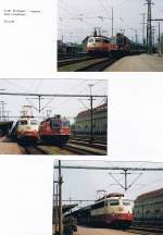 EinBlick in mein Fotoalbum: D 481 Locarno - Stuttgart beim Lokwechsel in Singen am 29. April 1995