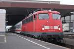 110 417-3 mit einem Sonderzug in Dsseldorf Hauptbahnhof am 08.05.2010