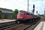 110 426-4 erreicht mit Verstrungszug Lehrte am 24.06.10