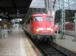 Hier 110 416-5 mit RE 12104 nach Koblenz Hbf., dieser Zug stand am 22.7.2010 in Frankfurt(Main) Hbf.