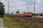 110 455-3 war mit einer Verstrker-RB nach Bremen unterwegs (06.08.10 Dedensen-Gmmer)