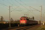 RE 10460 mit 110 426 nach Aachen Hbf in Erkelenz Mennekrath am 09.02.11