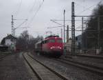 110 427-2 zieht am 04. Mrz 2012 Lr 48181 nach Berlin durch Kronach.