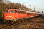 Die 110 402-5 mit dem RB35 Verstrker von Kln nach Wesel in Dinslaken am 23.03.2012