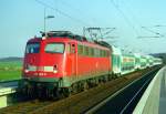 110 363 mit RE 3152 (Braunschweig–Bremen) am 01.04.1999 in Hagen (Han)