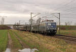 110 278 der CBB mit einem Sonderzug der Stoom Stichting Nederlands (SSN) nach Bonn bei Bornheim am 21.12.2019