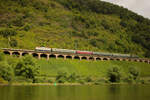 Das war knapp! Am 17.08.2024 fuhr nicht nur Nostalgiezugreisen durchs Moseltal nach Trier, sondern auch die Historische Eisenbahn Frankfurt.