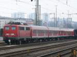 110 223-5 abgestellt in Regensburg Hbf, 14.03.2009 (Bahnbilder-Treffen Regensburg)