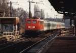 DB # 110 210-2 bei der Einfahrt in den Castrop-Rauxel Hbf.