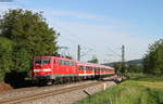 111 054-3 mit der RB 17091 (Emmendingen-Freiburg(Breisgau) Hbf) bei Kollmarsreute 17.5.17
