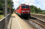 111 016 DB  kommt mit dem RE4 von Aachen-Hbf nach Dortmund-Hbf und kommt aus Richtung Aachen-Hbf,Aachen-Schanz,Aachen-West,Laurensberg,Richterich und fährt durch Kohlscheid in Richtung