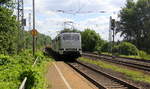 111 222 und 111 215 beide von  Railadventure kommen ein Güterzug von Aachen-West nach  Rheydt-Gbf und kammen aus Richtung Aachen-West,Laurensberg,Richterich, und fuhren durch Kohlscheid in