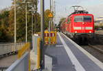 111 113 DB kommt die Kohlscheider-Rampe hoch aus Richtung Neuss,Herzogenrath mit dem RE4 aus Dortmund-Hbf nach Aachen-Hbf und fährt durch Kohlscheid in Richtung