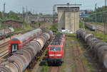 DB 111 067-5 im DB Stillstandsmanagement Leipzig Engelsdorf 19.06.2019 