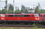 DB 111 213-5 im DB Stillstandsmanagement Leipzig Engelsdorf 19.06.2019