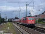 101 101-2 zieht ihren RE von Kassel nach Frankfurt am 2.7.07 in den Gieener Bahnhof.