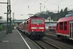 Siegen 21.11.2007 (111 123-6 mit dem RE 9 aus Aachen)