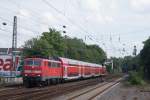 111 154-1 mit dem RE 4 in Dsseldorf Bilk am 16.08.08
