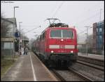 Endlich mal vor die Linse bekommen, die 111 146 als RE4 Zuglok nach Aachen Hbf in Geilenkirchen stehend.