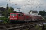 111 150-9 mit dem RE 7 in Solingen Hbf am 30.08.2010