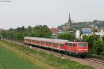 111 048-5 mit der RB 26567 (Offenburg-Neuenburg (Baden) bei Teningen 7.5.11