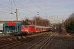111 112 mit dem RE 10450 nach Aachen Hbf in Dsseldorf-Bilk am 27.01.2012