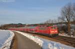 111 056 (91 80 6111 056-8 D-DB) mit RE4255 am 02.03.2013 bei Plling