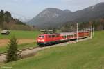 111 172 mit RB 59507 am 01.05.2013 bei Klais.