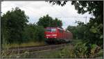 Der Wupper Express (RE 4) unterwegs nach Aachen,hier zu sehen bei Rimburg (bach Palenberg) auf der Kbs 485 Ende Juli 2013.
