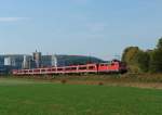111 219 mit einem RE nach Wrzburg am 24.09.2011 bei Karlstadt.