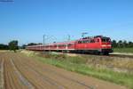 111 192-1 mit RB 15348 von Heidelberg nach Frankfurt bei Weinheim, 15.06.2014.