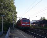 111 129 DB  kommt die Kohlscheider-Rampe hoch aus Richtung Neuss,Herzogenrath mit dem RE4 aus Dortmund-Hbf-Aachen-Hbf und fährt durch Kohlscheid in Richtung Richterich,Laurensberg,Aachen-West bei