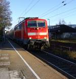 111 128 DB kommt die Kohlscheider-Rampe hoch aus Richtung Neuss,Herzogenrath mit dem RE4 aus Dortmund-Hbf nach Aachen-Hbf und fährt durch Kohlscheid in Richtung