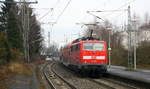 Ein Nachschuss von der 111 063 DB schiebt den RE4 aus Aachen-Hbf nach Dortmund-Hbf und kommt aus Richtung