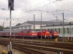 DB 111-054-3, 363-103-3 und 111-067-8 aufgestellt am Bahnwerk in Basel Badischer BF am 30-09-2007