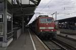 111 060-0 mit zustzlichem Zug RE 31521 (Offenburg - Freiburg(Breisgau) Hbf) am 8.