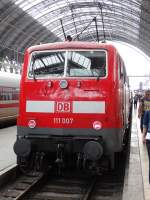 DB Regio Hessen 111 007 am 12.07.14 in Frankfurt am Main Hbf 