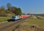 111 123 mit einer RB am 14.03.2016 bei Fahlenbach.