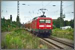 112 158 rollt mit einem RE2  Rhein-Haard-Express  von Mnchengladbach nach Mnster (Westf). Aufgenommen in Haltern am See. Aufgenommen im Herbst 2005