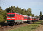 112 113-6 mit RE 13290 von Warnemünde nach Berlin-Ostbahnhof bei der Durchfahrt um 10:02 Uhr in Rostock-Lichtenhagen.16.09.2018