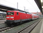 112 110 mit dem RE Stralsund-Demmin,am 15.November 2024,im Stralsunder Hbf.